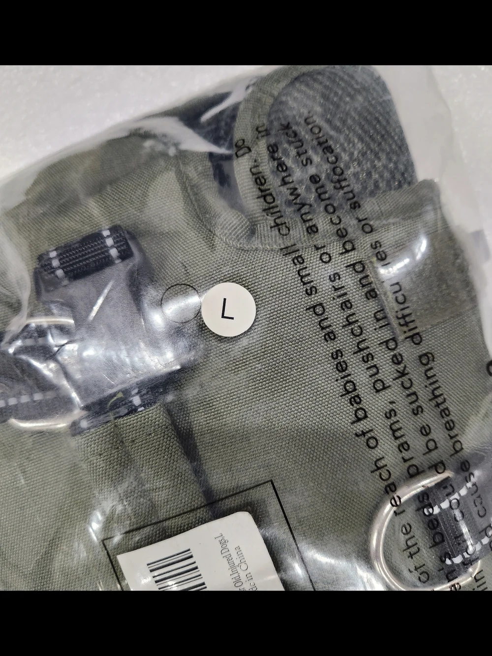 Adjustable Olive Green Dog Support Harness